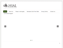 Tablet Screenshot of harrogateislamicassociation.org